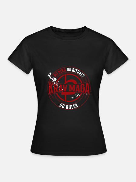 Krav Maga Wettkampf - Frauen T-Shirt - Schwarz