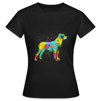 rottweiler - T-shirt Femme - noir - Devant - AI Model Female 172 dark (172cm)