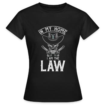 Cowboy Wild West - T-shirt Femme - noir - Devant - AI Model Female 172 dark (172cm)