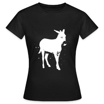 ass - Women's T-Shirt - black - Front - AI Model Female 172 dark (172cm)