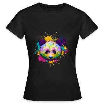 Panda Asien - Frauen T-Shirt - Schwarz - Vorne - AI Model Female 172 dark (172cm)