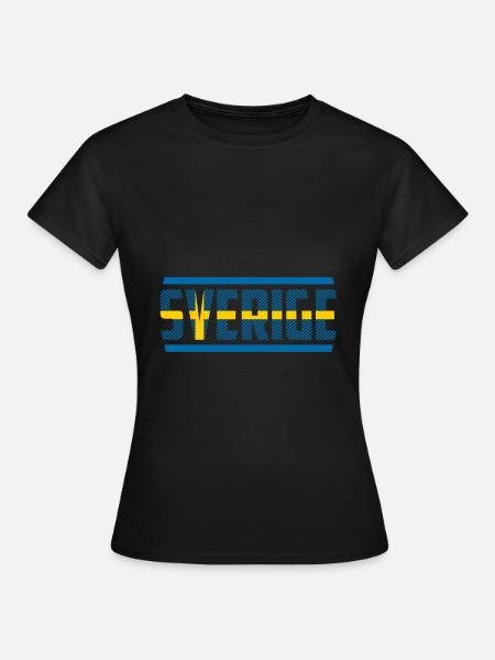Schweden - Frauen T-Shirt - Schwarz