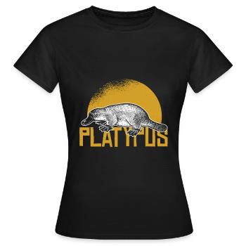 Schnabeltier - Frauen T-Shirt - Schwarz - Vorne - AI Model Female 172 dark (172cm)