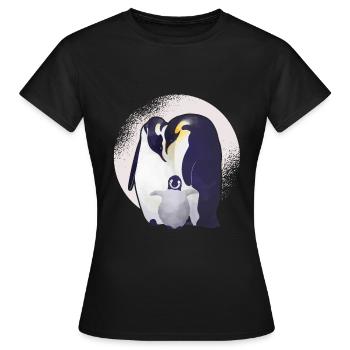 manchot - T-shirt Femme - noir - Devant - AI Model Female 172 dark (172cm)
