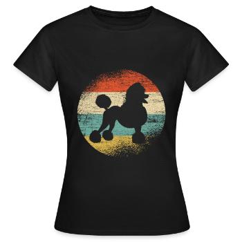 Pudel - Frauen T-Shirt - Schwarz - Vorne - AI Model Female 172 dark (172cm)