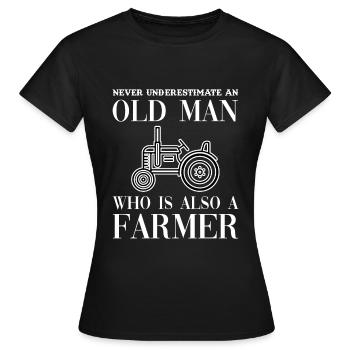 Bauer - Frauen T-Shirt - Schwarz - Vorne - AI Model Female 172 dark (172cm)