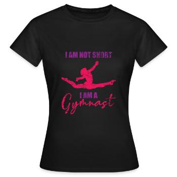 Gymnastics sizes - Women's T-Shirt - black - Front - AI Model Female 172 dark (172cm)