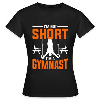 Gymnastics size - Women's T-Shirt - black - Front - AI Model Female 172 dark (172cm)