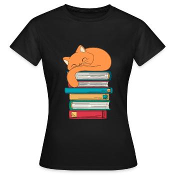 Buch Mieze - Frauen T-Shirt - Schwarz - Vorne - AI Model Female 172 dark (172cm)