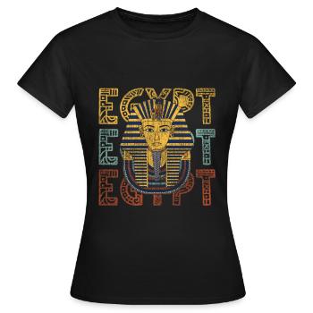 Égypte Identité - T-shirt Femme - noir - Devant - AI Model Female 172 dark (172cm)