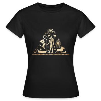Ägypten Antike - Frauen T-Shirt - Schwarz - Vorne - AI Model Female 172 dark (172cm)