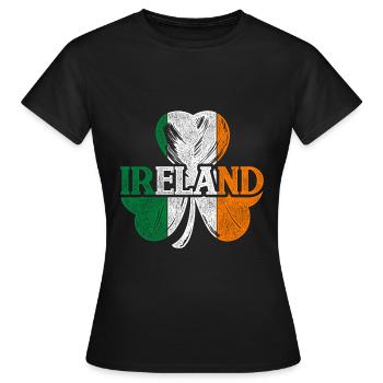 Irlande - T-shirt Femme - noir - Devant - AI Model Female 172 dark (172cm)