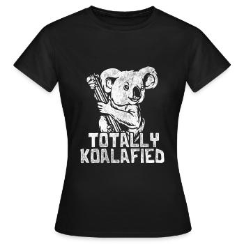 Koala eucalyptus gift - Women's T-Shirt - black - Front - AI Model Female 172 dark (172cm)