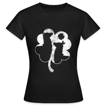 lama - Women's T-Shirt - black - Front - AI Model Female 172 dark (172cm)