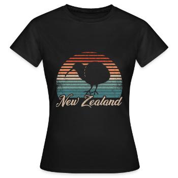 nouvelle-Zélande - T-shirt Femme - noir - Devant - AI Model Female 172 dark (172cm)