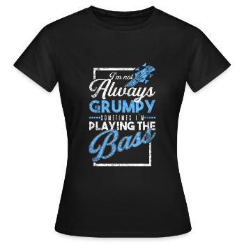 Basse - T-shirt Femme - noir - Devant - AI Model Female 172 dark (172cm)