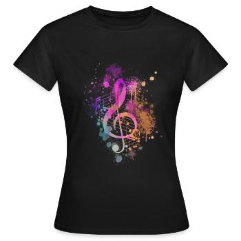 Compositeur de Clef - T-shirt Femme - noir - Devant - AI Model Female 172 dark (172cm)