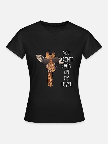 Giraffen - Frauen T-Shirt - Schwarz