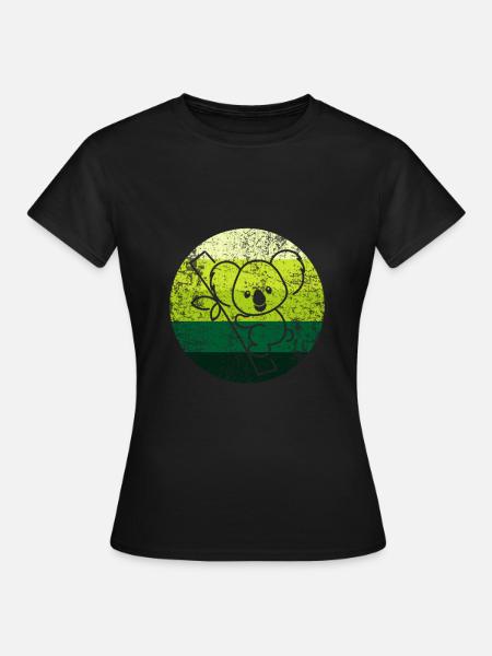 Koala - Frauen T-Shirt - Schwarz