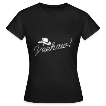 Cowboy cowboy hat - Women's T-Shirt - black - Front - AI Model Female 172 dark (172cm)