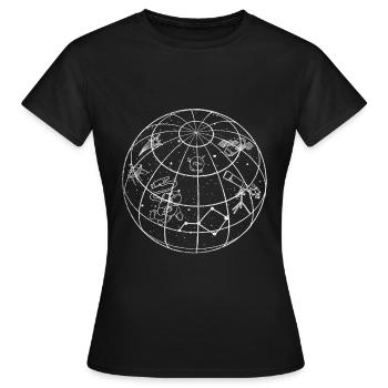 astronomy - Women's T-Shirt - black - Front - AI Model Female 172 dark (172cm)