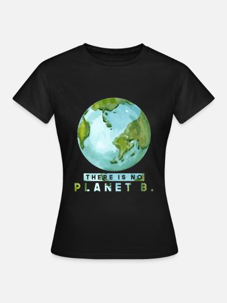 Earth Day Planet - Frauen T-Shirt - Schwarz