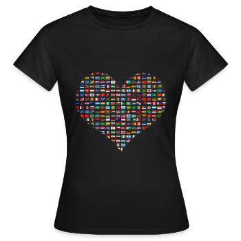 Jour de la Terre - T-shirt Femme - noir - Devant - AI Model Female 172 dark (172cm)