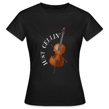 Violoncelle violoncelle - T-shirt Femme - noir - Devant - AI Model Female 172 dark (172cm)