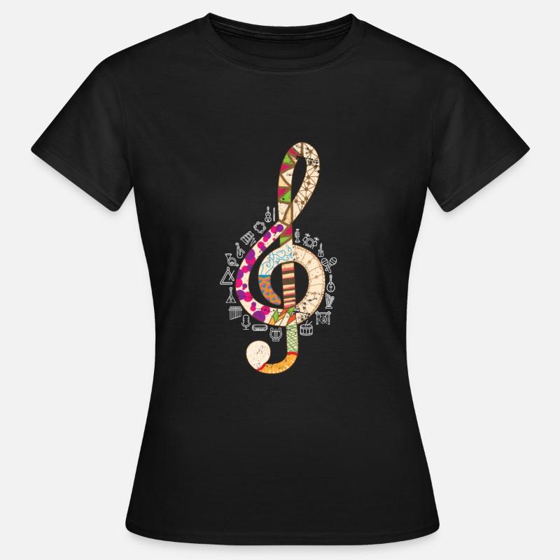 Clef Classical music - Women's T-Shirt - black