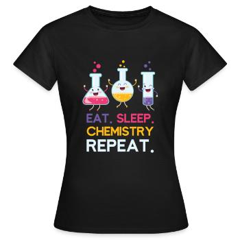 Chimie chimique - T-shirt Femme - noir - Devant - AI Model Female 172 dark (172cm)