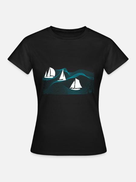 Segeln - Frauen T-Shirt - Schwarz