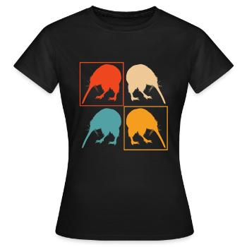 Nouvelle-Zélande - T-shirt Femme - noir - Devant - AI Model Female 172 dark (172cm)