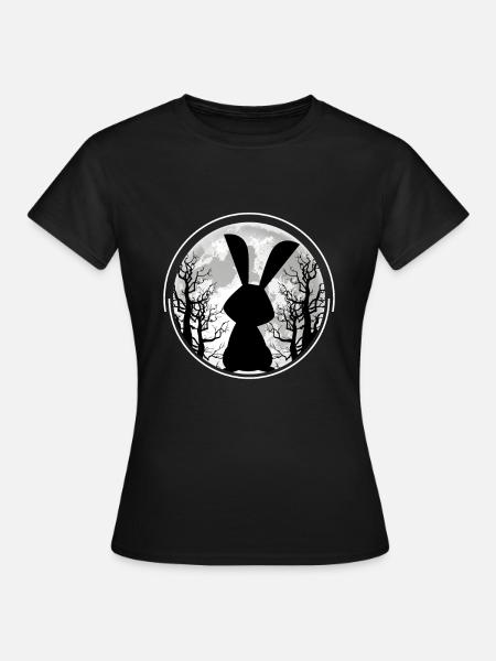 Hase - Frauen T-Shirt - Schwarz