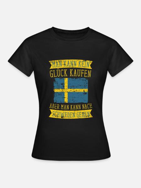 Schweden Europa - Frauen T-Shirt - Schwarz
