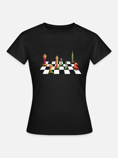 Sport d'échecs - T-shirt Femme - noir