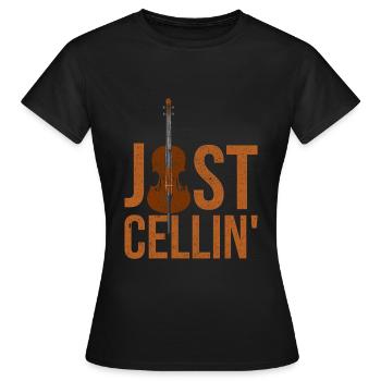 Cello cello player - Women's T-Shirt - black - Front - AI Model Female 172 dark (172cm)