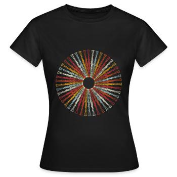 clarinet - Women's T-Shirt - black - Front - AI Model Female 172 dark (172cm)