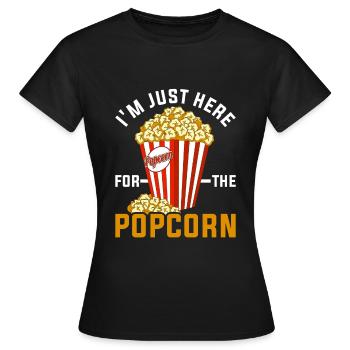 Popcorn - Women's T-Shirt - black - Front - AI Model Female 172 dark (172cm)