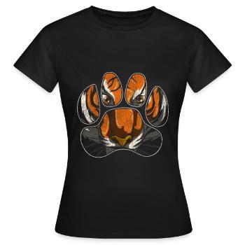 Tiger Tierliebhaber - Frauen T-Shirt - Schwarz - Vorne - AI Model Female 172 dark (172cm)