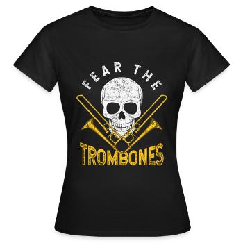 Trombone orchestra - Women's T-Shirt - black - Front - AI Model Female 172 dark (172cm)