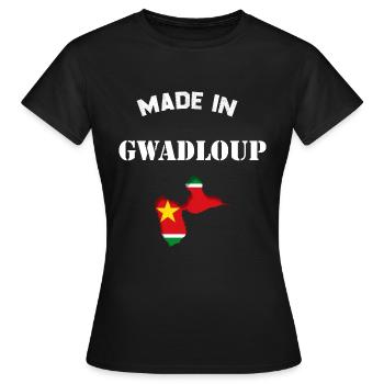 Guadeloupe ist eine Nation. - Frauen T-Shirt - Schwarz - Vorne - AI Model Female 172 dark (172cm)