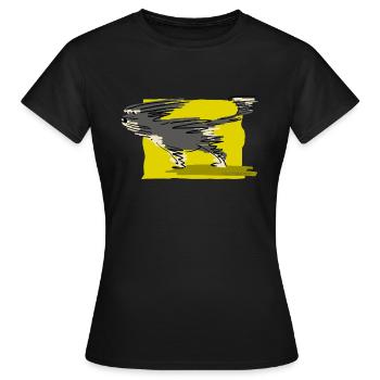 Vents contraires - T-shirt Femme - noir - Devant - AI Model Female 172 dark (172cm)