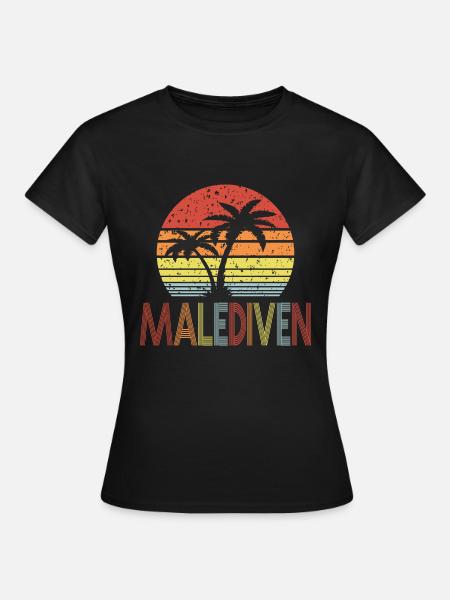 Malediven - Frauen T-Shirt - Schwarz