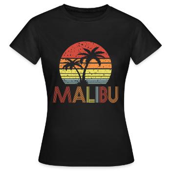 Malibu - T-shirt Femme - noir - Devant - AI Model Female 172 dark (172cm)