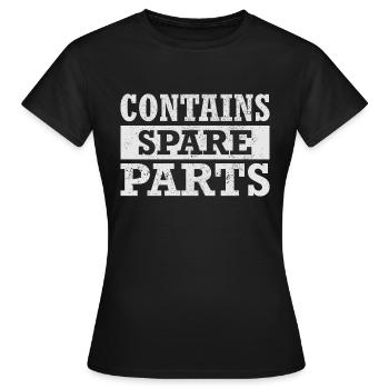 Bionic Spare Parts Design Knee and Hip Replacement - Frauen T-Shirt - Schwarz - Vorne - AI Model Female 172 dark (172cm)