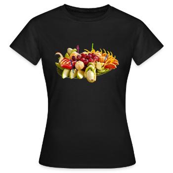 Leckeres Obst - Frauen T-Shirt - Schwarz - Vorne - AI Model Female 172 dark (172cm)