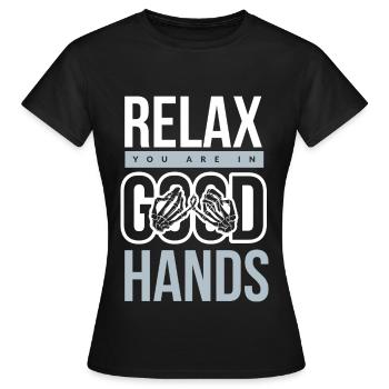 Physiothérapie - T-shirt Femme - noir - Devant - AI Model Female 172 dark (172cm)
