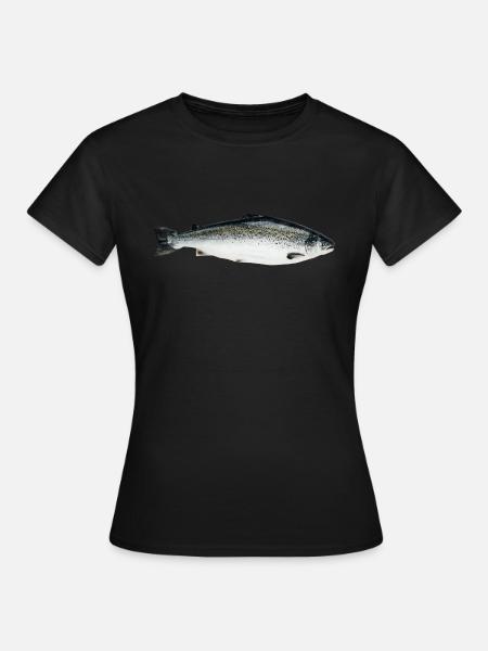 saumon - T-shirt Femme - noir
