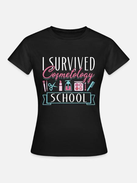 Cosmetologist I Survived - Frauen T-Shirt - Schwarz