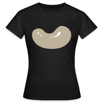 haricots légume légumes de haricots de vegetables12 - T-shirt Femme - noir - Devant - AI Model Female 172 dark (172cm)